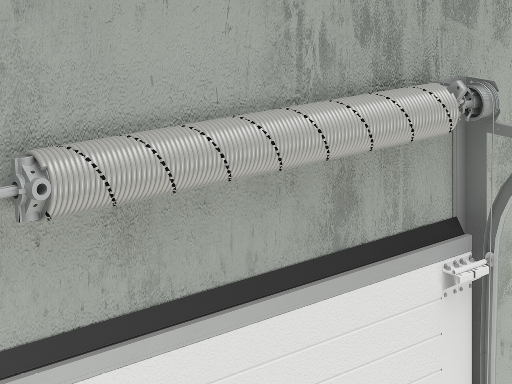 平衡扭簧及軸部分 美高電動提升門看得見的好品質插圖